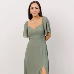 Baltic Born Sierra Sweetheart Maxi Dress in Eucalyptus Size XL NWT